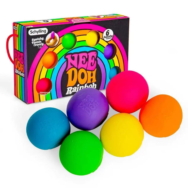 Fidget Starter Pack — 6 Stress Balls + Sensory Cube